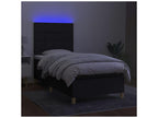 Laviecasa bed base and mattress with LED lighting, black, 100x200 cm, fabric CAPZ04564