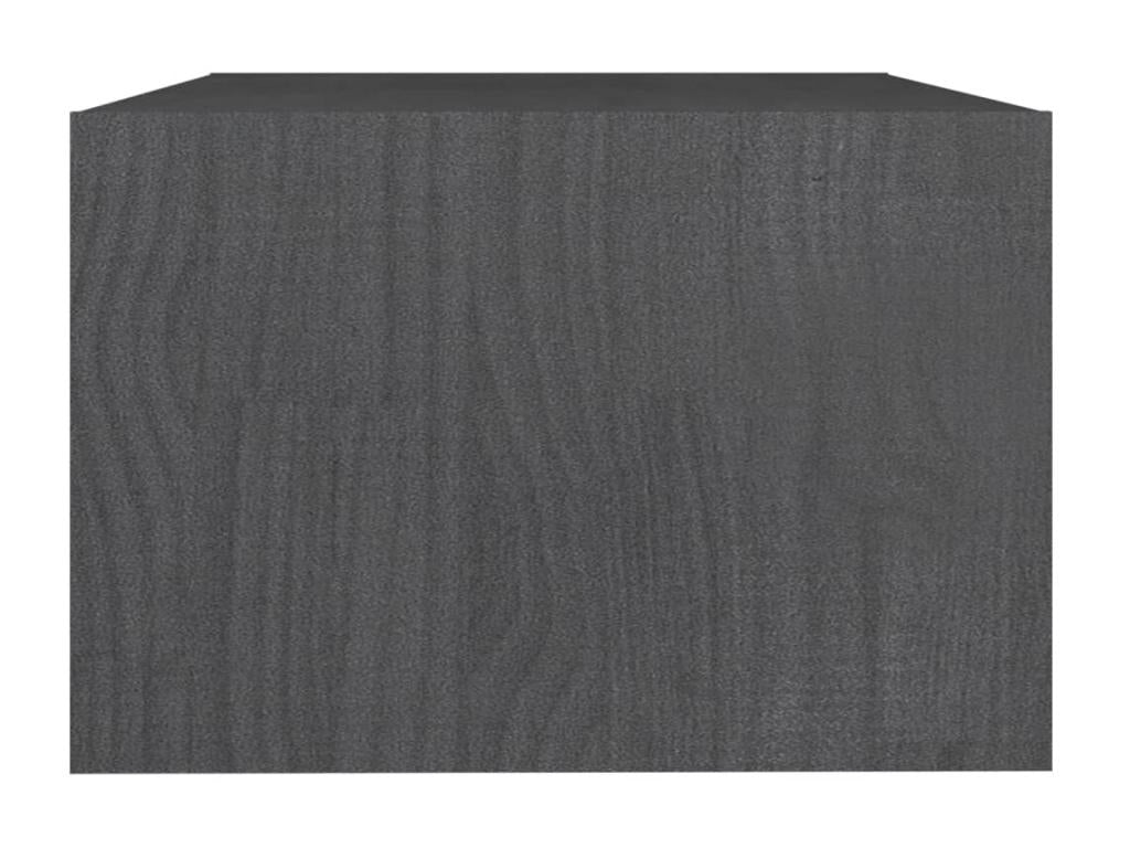 Grey coffee table 75x50x33.5 Solid pine wood