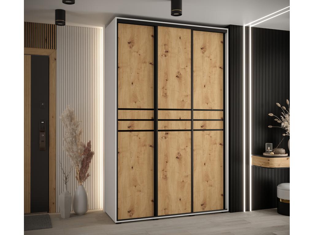 Meubiana 10 Sliding Door Wardrobe 235.2/160/60 3 Doors