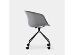 Grey plastic office chair 58x78 cm - Chess FTYP26542