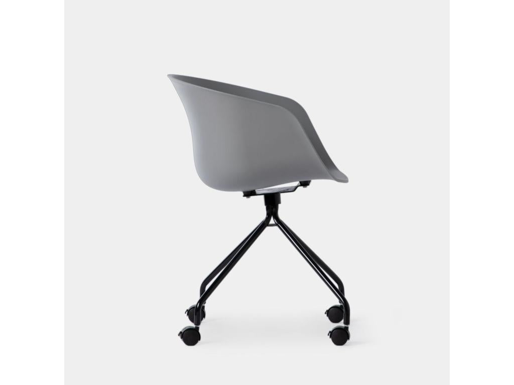 Grey plastic office chair 58x78 cm - Chess FTYP26542