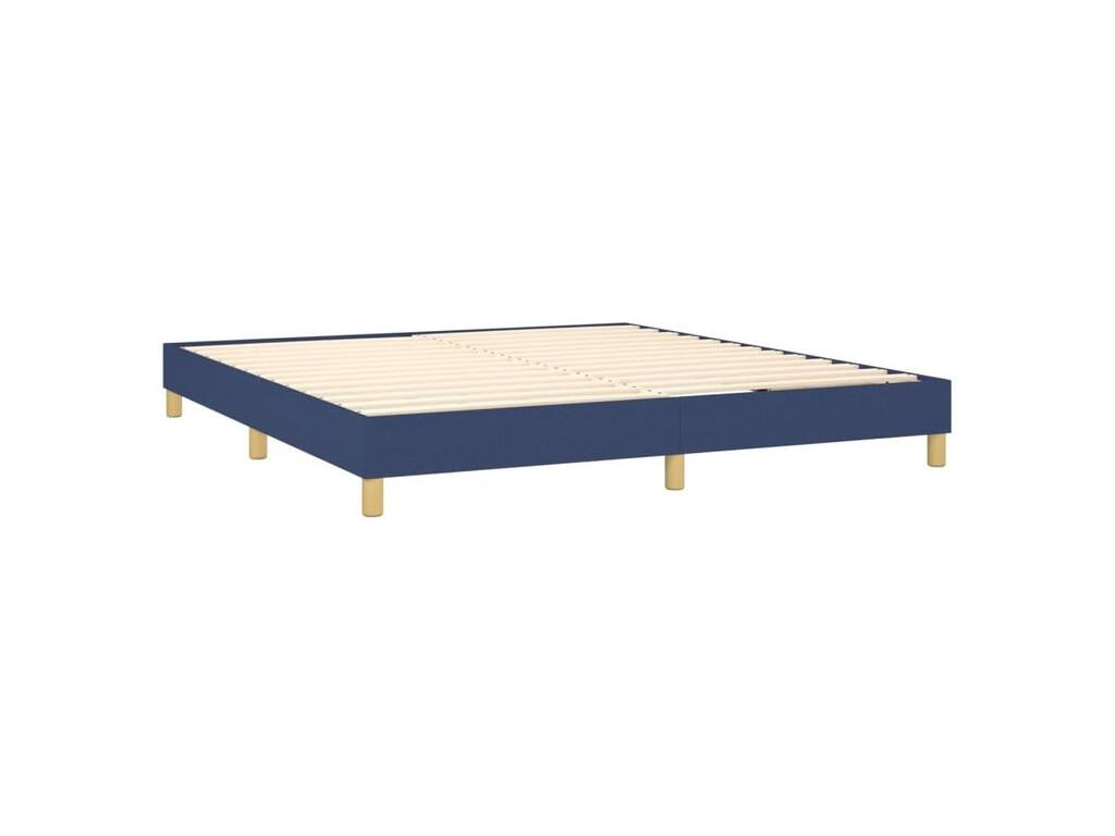 Meubiana bed base with blue LED mattress 160x200 Fabric