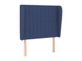 Headboard with wings, blue, 103x23x118/128 cm, fabric CPXY59605