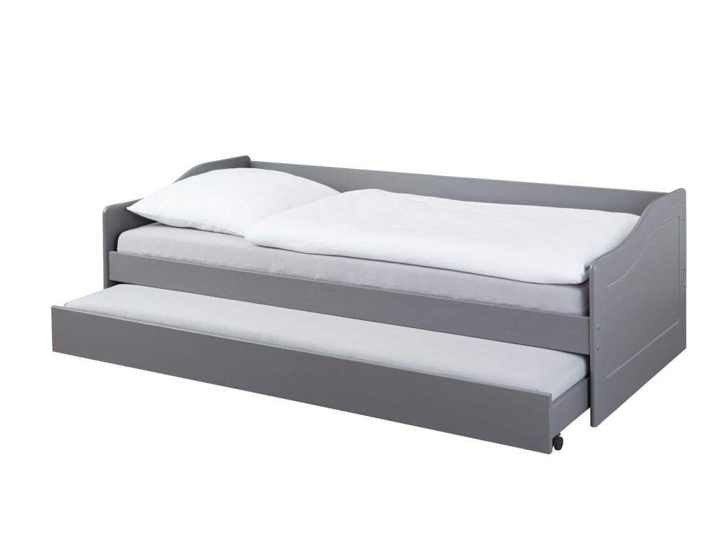 Meubiana Children's Trundle Bed 90x200cm Grey