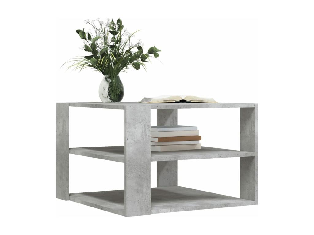 Concrete grey coffee table 59.5x59.5x40 engineered wood ELHA16233