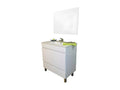 Vanity unit with 1 drawer and 2 doors, 80 cm, White Mirror - Laviecasa - W 81.5 x D 46.5 x H 83 GMFU25485