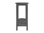 Grey console table 110x40x80 cm Solid pine wood