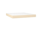 Meubiana bed base and mattress with LED lighting, Cream 180x200 Fabric