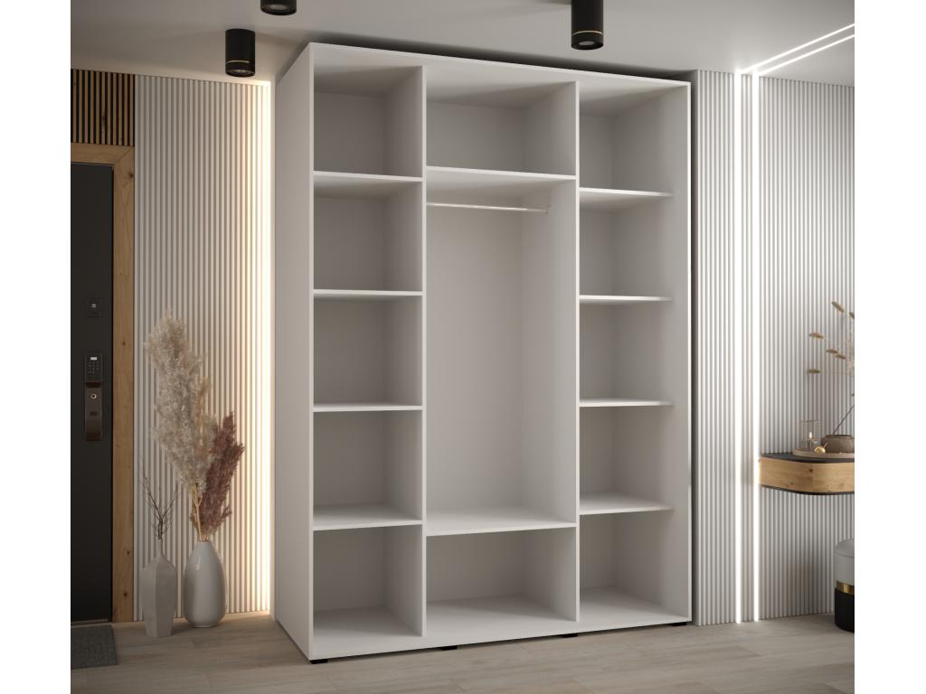 Meubiana 10 Sliding Door Wardrobe 235.2/160/60 3 Doors