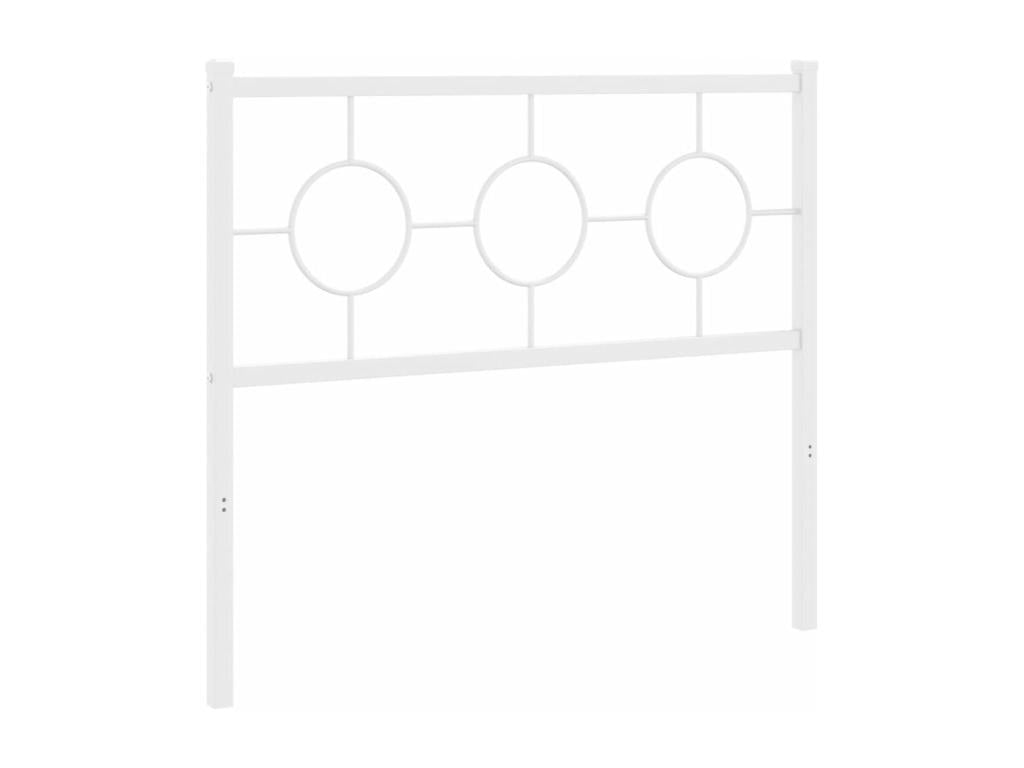 White metal headboard, 100 cm