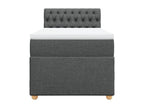 Laviecasa bed base with mattress, Dark Grey 80x200 cm, Fabric YJQR04641