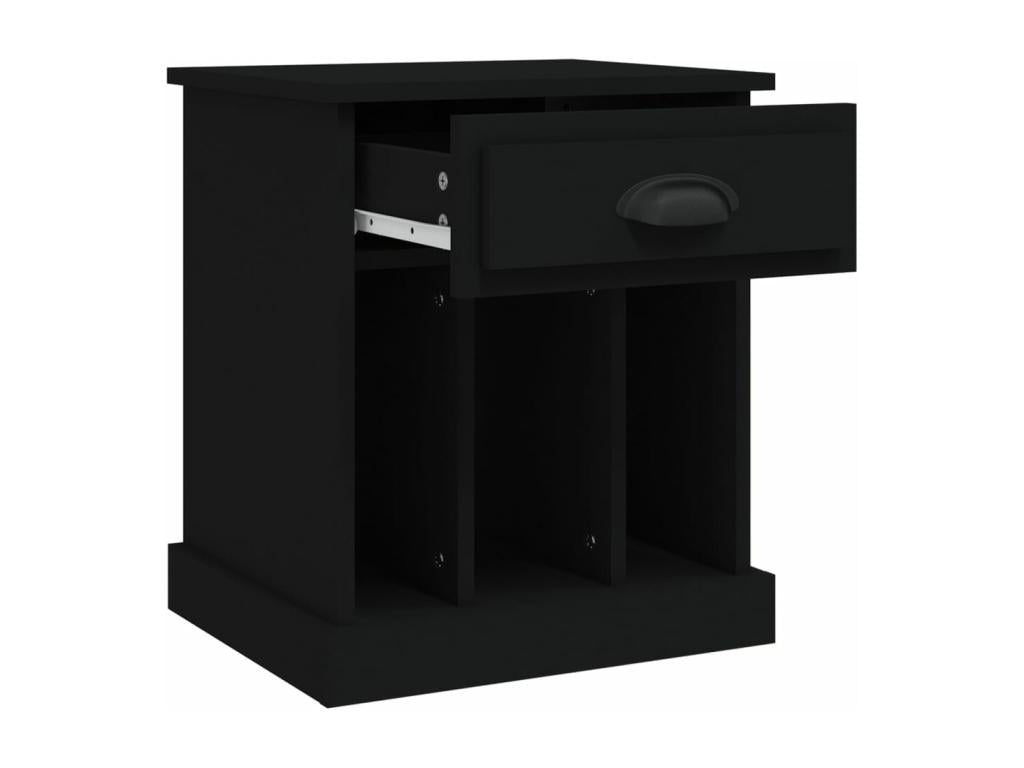 Black bedside table 43x36x50 cm MSMK23519
