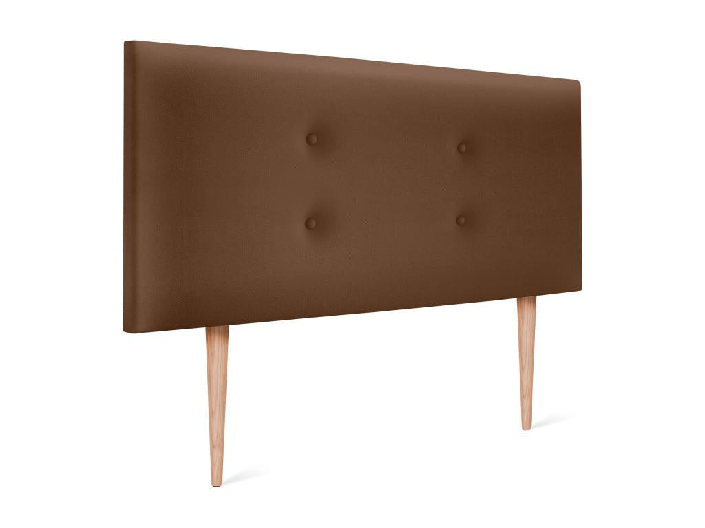 Laviecasa Faux Leather Headboard with 2 Buttons 110x105cm with Legs for 105cm Beds - Clay LWAX87034