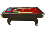 7-Foot Pool Table Complete with Accessories – Iron Red