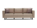 Laviecasa 222cm Beige Velvet 3-Seater Classic Sofa NGTM34567