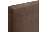 Meubiana Aqualine Smooth Fabric Headboard 105x105cm with Legs for 105cm Beds - Brown