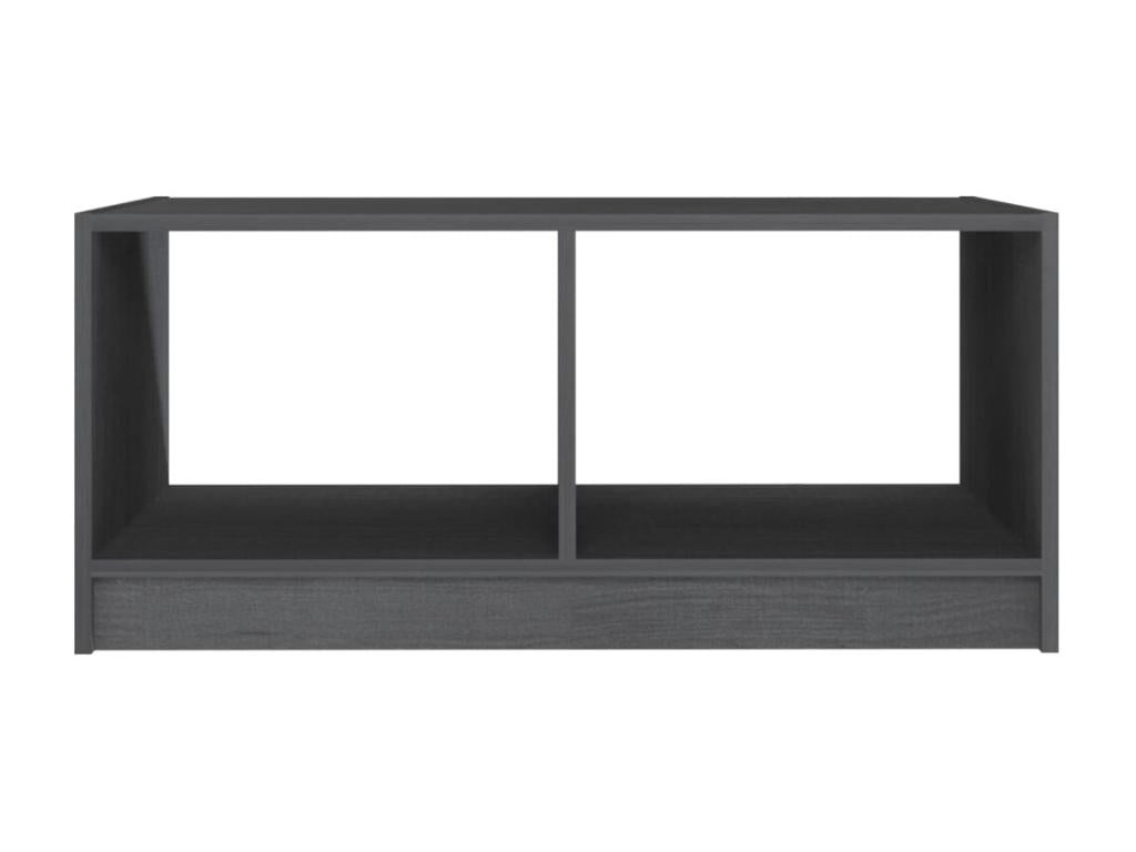 Grey coffee table 75x50x33.5 Solid pine wood