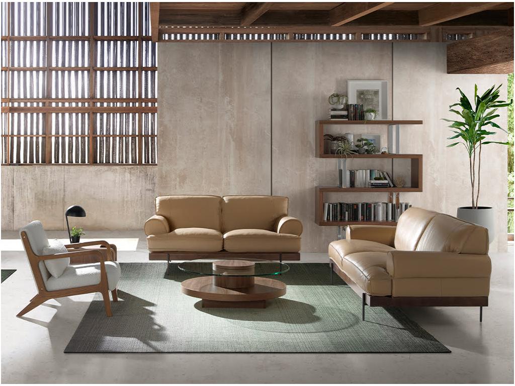 Meubiana 5100 White Fabric Armchair