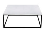 Laviecasa - Square coffee table in white marble and metal 100x100cm - White DHBG39238