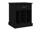 Black bedside table 43x36x50 cm MSMK23519