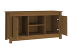 Honey Brown TV Stand 103x36.5x52 cm Solid Pine Wood DWOW85641
