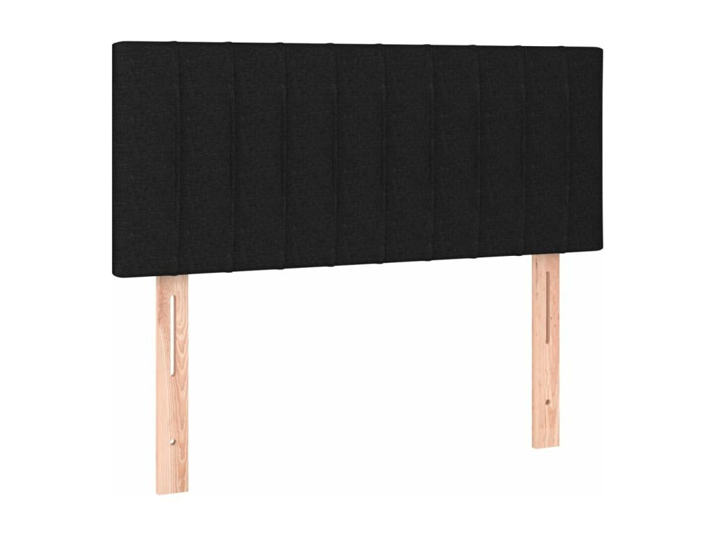 Black LED Headboard 100x5x78/88 cm Fabric NXOK39331