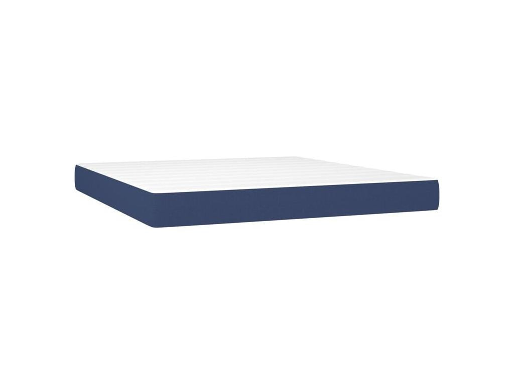 Laviecasa bed base with mattress, Blue 160x200 Fabric NPDL76758