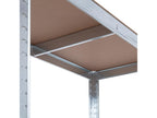 Pack of 2 galvanized modular shelving units with 5 adjustable shelves, 180x90x40cm, 875kg, 7house