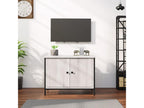 Meubiana TV stand with doors, grey, 60x35x45 cm, engineered wood