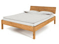 VENTO - Bed with headboard in natural oiled wild oak wood 180x200 LTHO39657