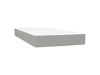 Laviecasa bed base with mattress, light grey, 200x200 cm, fabric, ZIUF58311