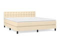 Laviecasa bed base with mattress, Cream, 160x200 cm, Fabric MFPZ82052