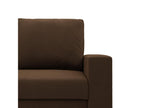 Meubiana Dark Brown Corner Sofa with Sleeping Function