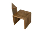 Set of 2 square nesting coffee tables in recycled teak, L50 - Laviecasa FKFB04260