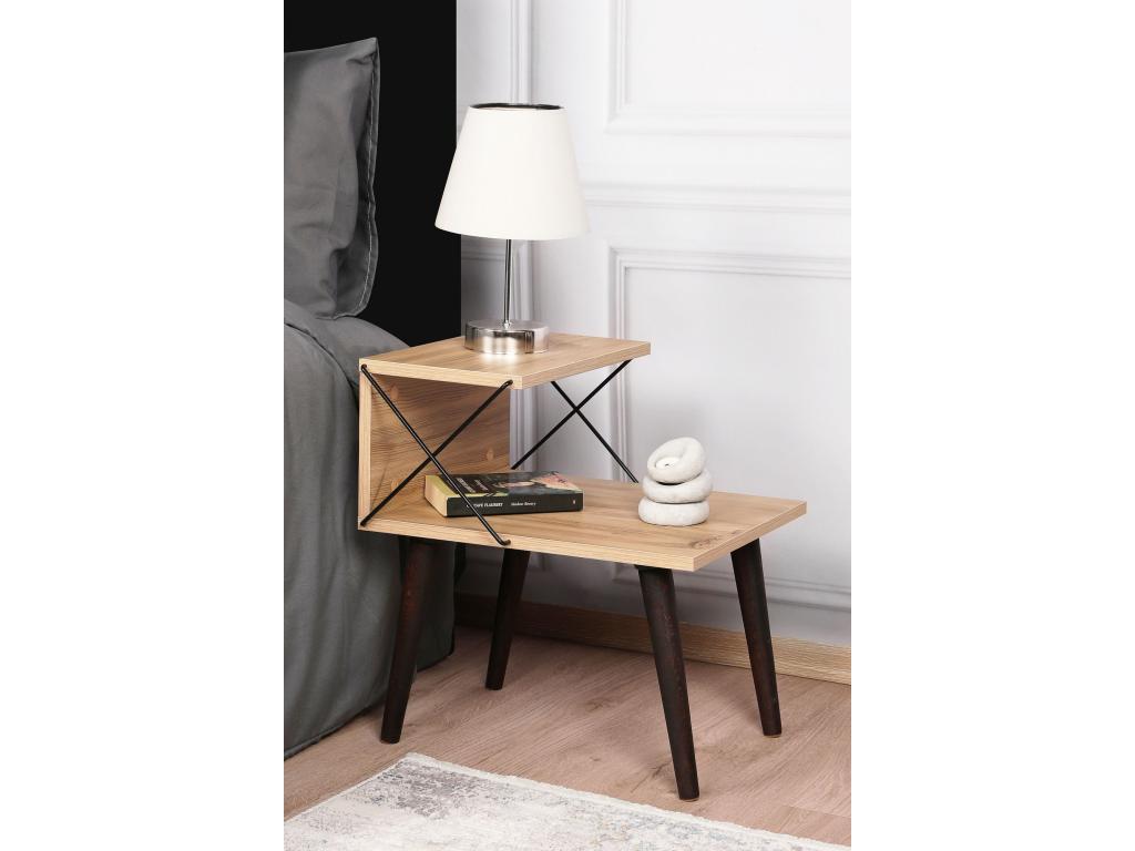 Laviecasa bedside table H55cm Light wood GNKU00532