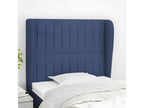 Headboard with wings, blue, 103x23x118/128 cm, fabric CPXY59605