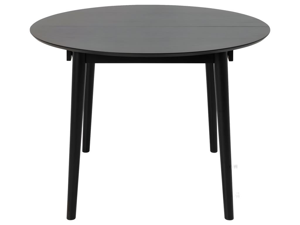 Montreux dining table 115/154cm with additional black shelves. QTOB82258