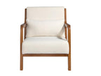 Meubiana 5100 White Fabric Armchair