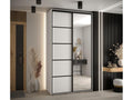 Meubiana 5 Sliding Door Wardrobe 235.2/130/45 2 Doors White/White/Black