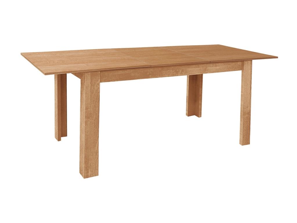 Extendable dining table in cherry finish - W- 141-191 x D- 81 cm SUUT61792