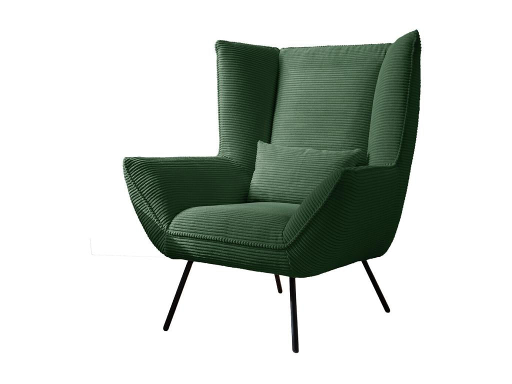 Armchair - emerald green corduroy - IVA JRCF96925