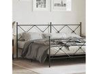 Black metal headboard 200 cm
