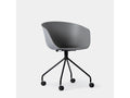 Grey plastic office chair 58x78 cm - Chess FTYP26542