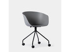 Grey plastic office chair 58x78 cm - Chess FTYP26542