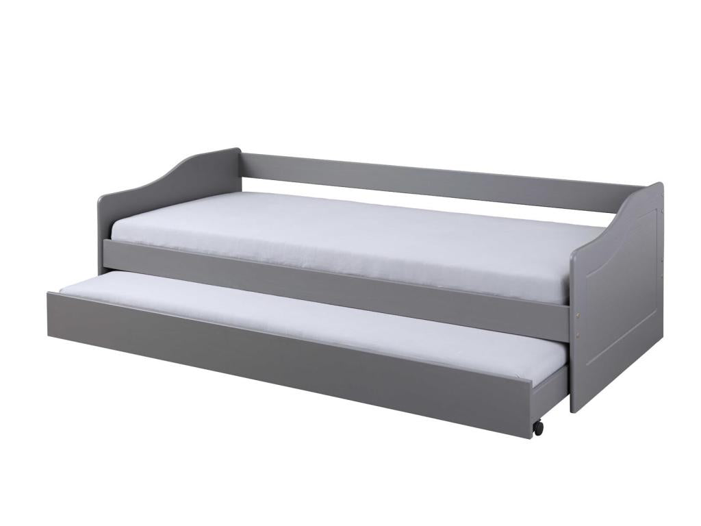 Meubiana Children's Trundle Bed 90x200cm Grey