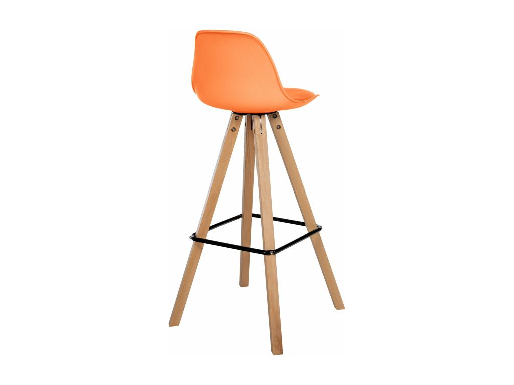 Brown wooden bar stool/chair, 38x44x99 cm, 10 0004625 UNTW20105