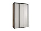 Laviecasa 1 Sliding Door Wardrobe 235.2/150/60 3 Doors Black/White/Black WJES62066
