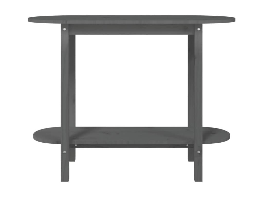 Grey console table 110x40x80 cm Solid pine wood