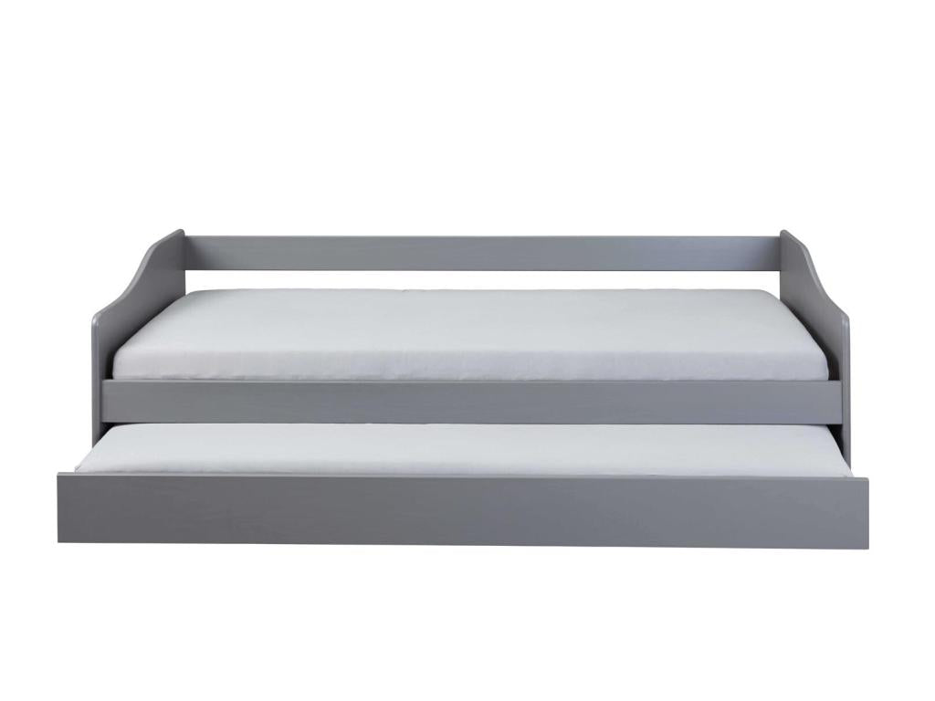 Meubiana Children's Trundle Bed 90x200cm Grey