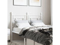 White metal headboard 120cm